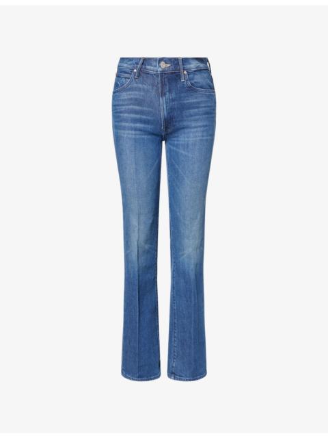 MOTHER The Kick It Straight-Leg Stretch-Denim Blend Jeans