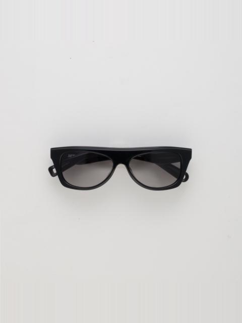 JACQUEMUS Pina Flat Top Sunglasses in Black