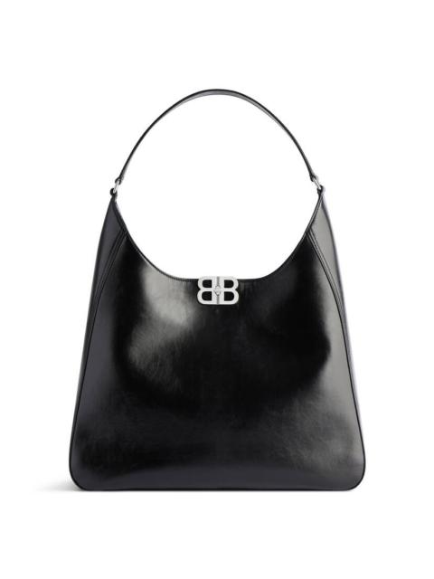 BALENCIAGA Women's Bb Soft Medium Hobo Bag in Black