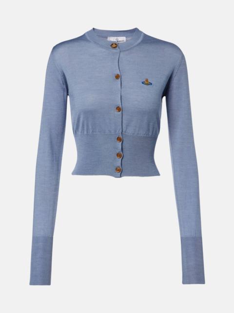 Vivienne Westwood Bea cropped wool and silk cardigan