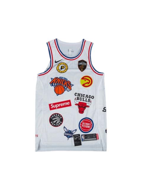 Supreme x Nike x NBA Teams Authentic Jersey 'White'