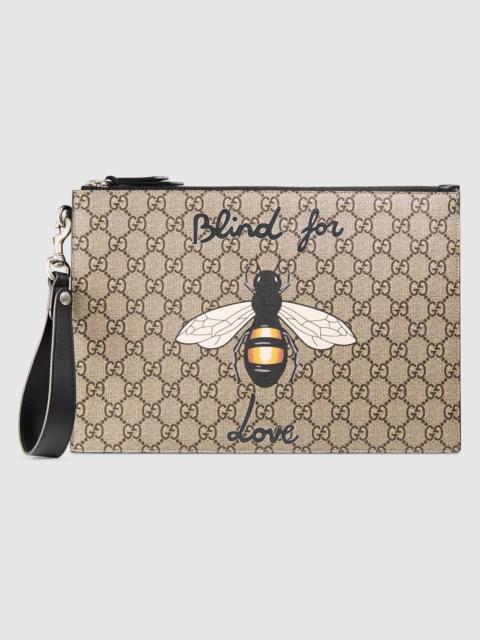 GUCCI Gucci Bestiary pouch with bee