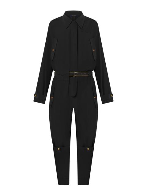 Louis Vuitton Fluid Silk Utility Jumpsuit