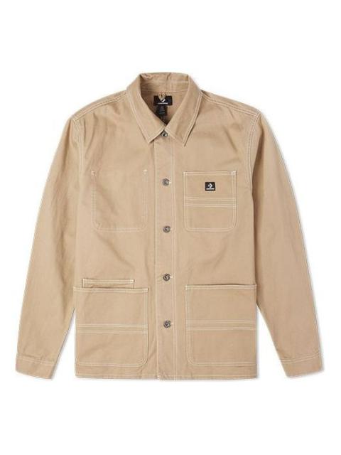Converse Men's Converse Cargo Casual Jacket Shirt Khaki 10024172-A01