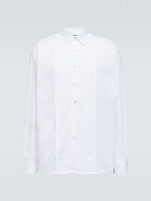 Oversized cotton poplin shirt