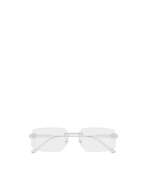 Cartier Santos de Cartier rectangle-frame glasses