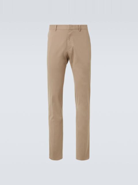 ZEGNA Cotton-blend slim pants