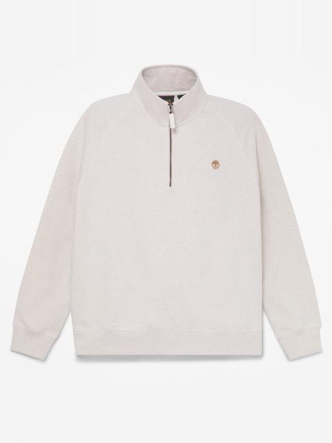 Timberland Men's Exeter River Embroidered Logo Quarter-Zip Sweatshirt
