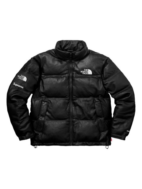 Supreme FW17 X The North Face Leather Nuptse Jacket 'Black' SUP-FW17-617