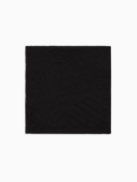 GIORGIO ARMANI EMBROIDERED SILK FOULARD
