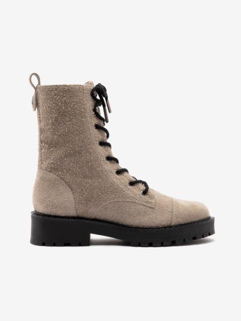 Larroudé Trinity Boot In Rhino Suede