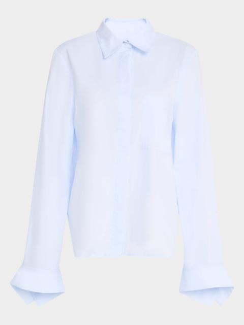 TWP Cotton Button-Front Boyfriend Shirt
