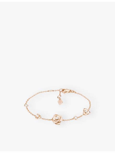 Piaget Rose 18ct Rose-Gold And 0.26ct Brilliant-Cut Diamond Bracelet