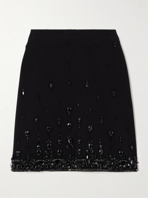 ZUHAIR MURAD Embellished Cady Mini Skirt