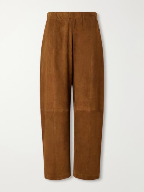 STOULS Bugsy Wide-leg Suede Pants