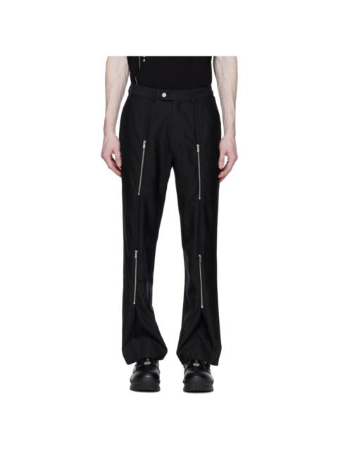 C2H4 Black Winter Voyage Zipper Straps Trousers REVERSIBLE