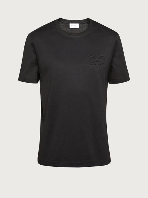 FERRAGAMO T-SHIRT WITH GANCINI