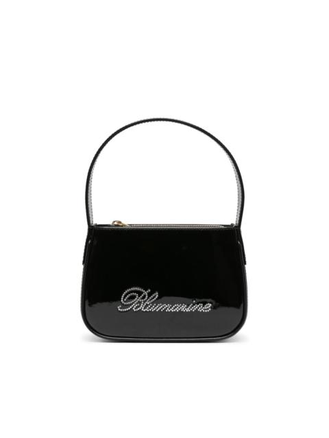 Blumarine rhinestoned leather shoulder bag