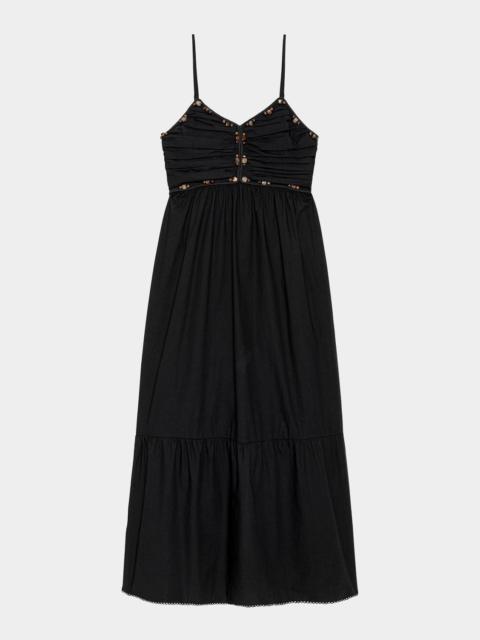 Rails Ivana Beaded Cotton Maxi Dress
