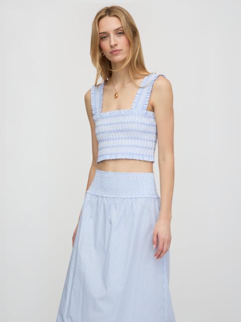 Hill House Home The Azalea Nap Top - Blue/White Stripe