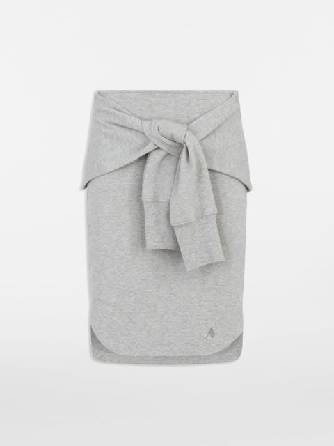 THE ATTICO MELANGE GREY MINI SKIRT