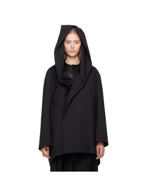 Yohji Yamamoto Black R-Hooded Jacket