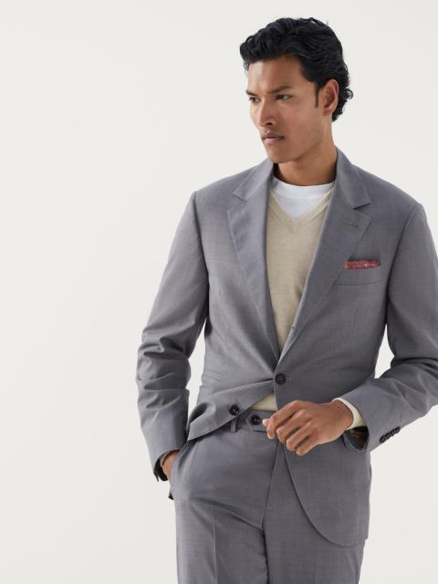 Brunello Cucinelli Super 150s lightweight wool and silk blazer