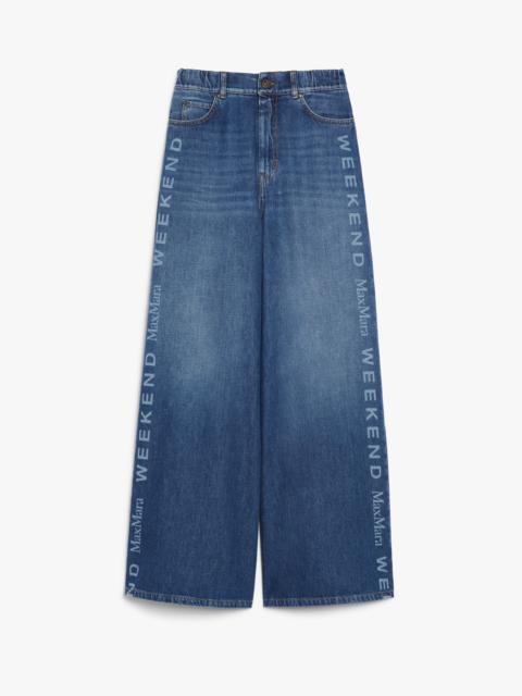 WEEKEND Max Mara LISOTTE Wide denim jeans with logo