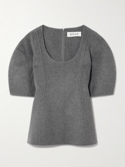 RÓHE Brushed Wool And Cashmere-blend Felt Top