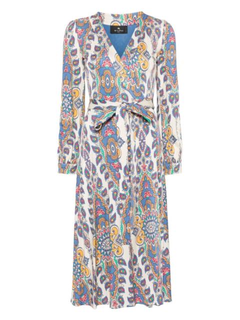 Etro paisley-print midi dress