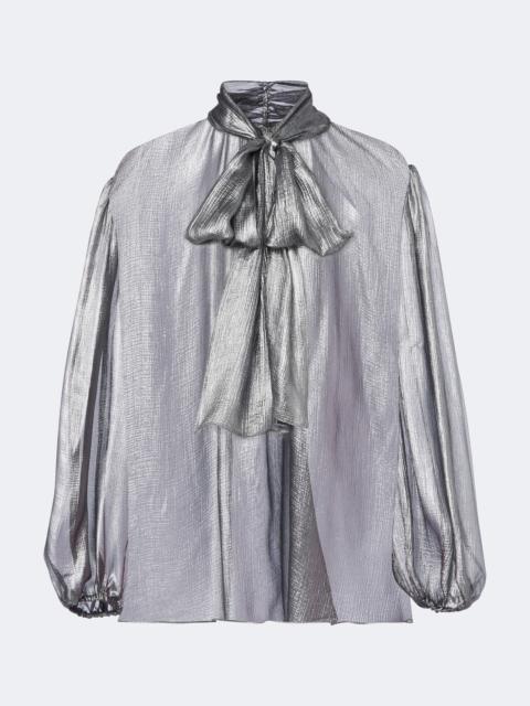 Dolce & Gabbana Tie-neck silk georgette blouse