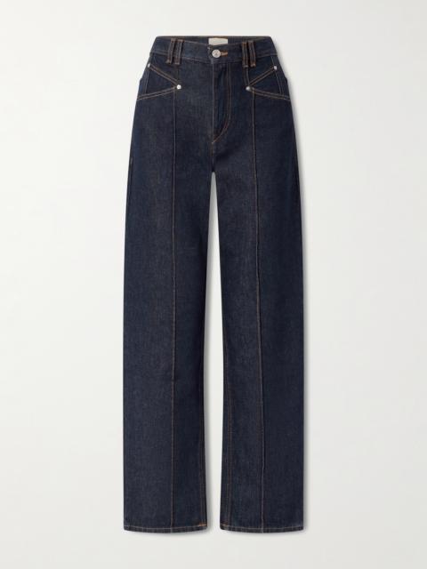 Isabel Marant Drolane Paneled Straight Jeans