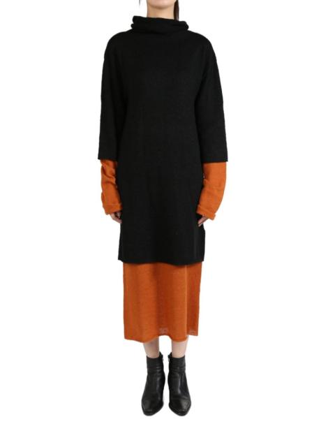 ISSEY MIYAKE layered midi dress