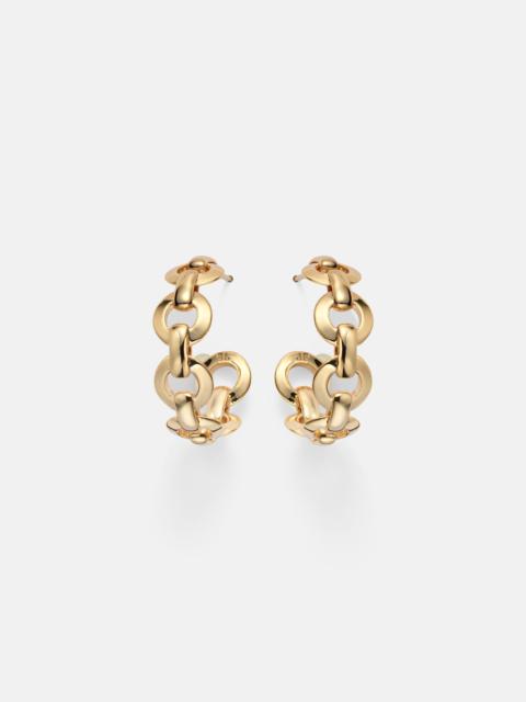 JENNIFER FISHER 14kt gold-plated huggie earrings