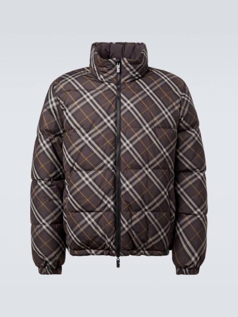 Burberry Burberry Check reversible down jacket