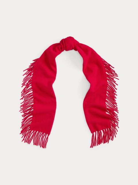 Polo Ralph Lauren Wool Fringe Wrap Scarf