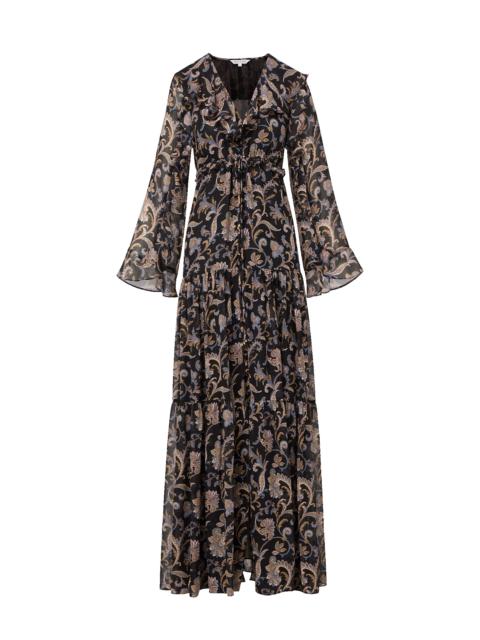 VERONICA BEARD AKARA SILK MAXI DRESS