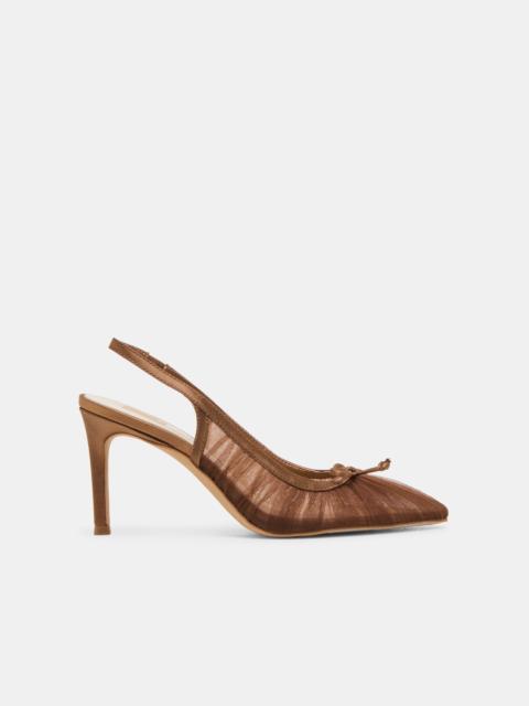 dolce vita YELA HEELS MID BROWN TULLE