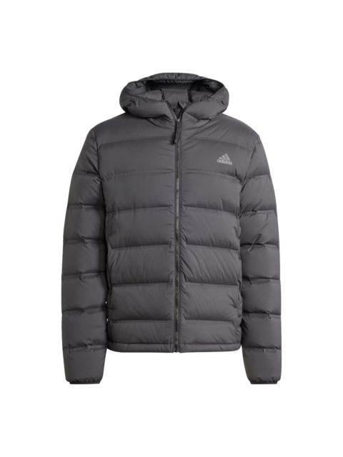 adidas adidas Helionic Stretch Hooded Down Jacket 'Black' IK3174