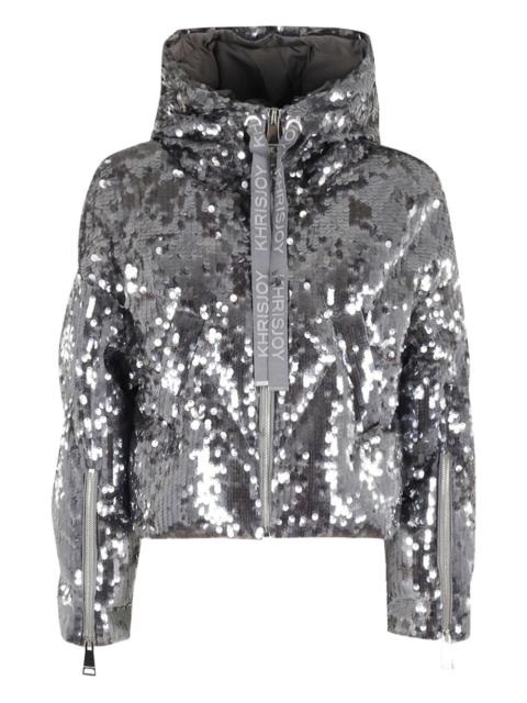 Khrisjoy sequin-embellished puffer jacket