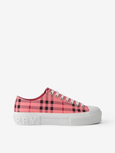 Burberry Check Cotton Sneakers