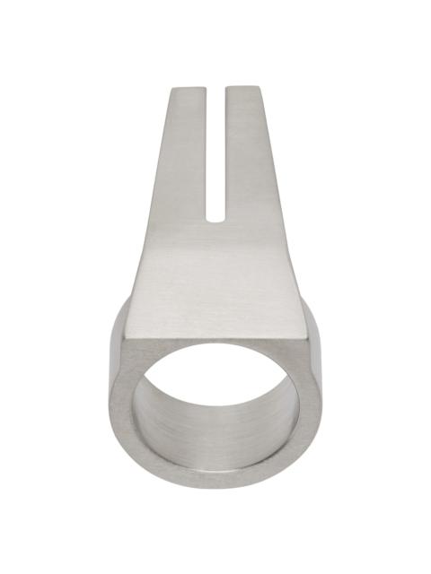 Rick Owens Silver Trunk Ring