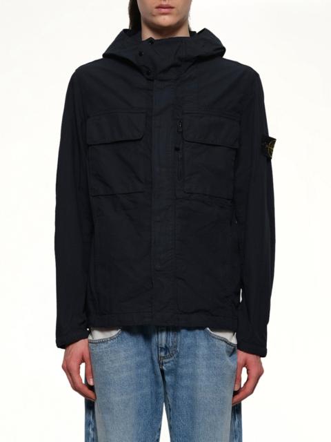 Stone Island Q10001 Short Parka in Navy Blue