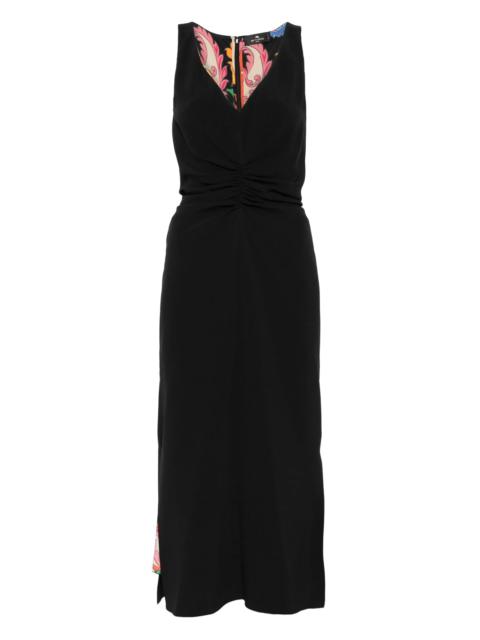 Etro Ruched-detailed Midi Dress