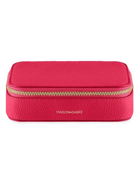 MAISON de SABRÉ Women's Leather Jewelry Case - Shibuya Fuchsia