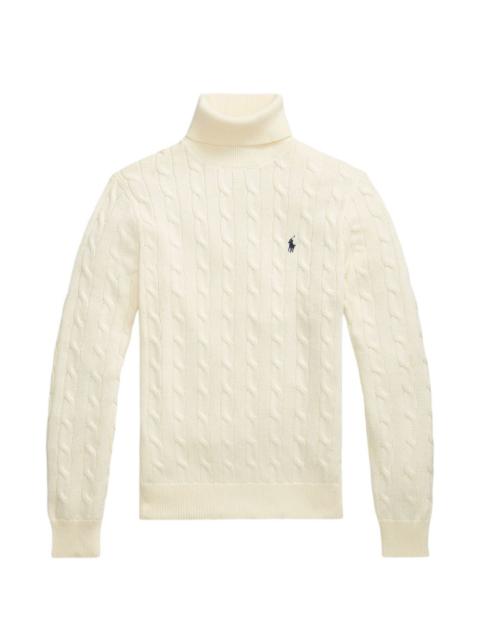 Polo Ralph Lauren cable-knit roll-neck sweater