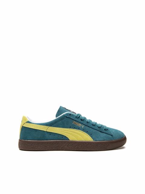 Suede VTG "Blue Coral/Yellow Alert" sneakers