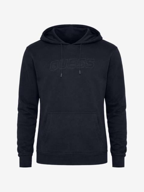 GUESS USA embossed-logo hoodie