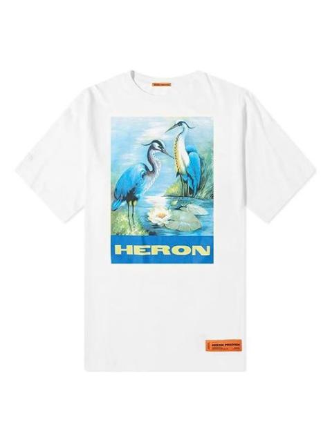Heron Preston HERON PRESTON Blue Painting Short Sleeve White HMAA001F197600010288