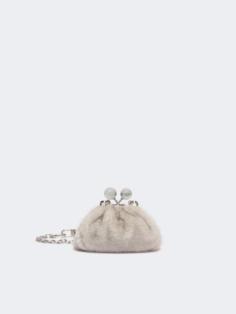 WEEKEND Max Mara TUBO Mini Pasticcino Bag with a soft texture - LIGHT GREY